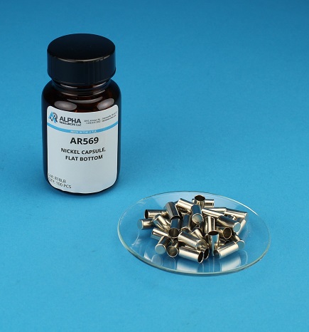 View Smooth Wall Nickel Capsule (H= 10mm, OD= 5mm) Flat Bottom