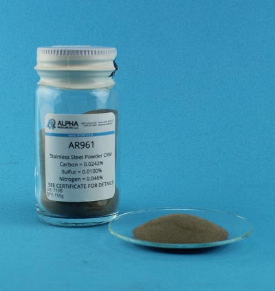 View Carbon, Sulfur and Nitrogen Powdered Metal CRM (C= 0.0242%, S= 0.0100%, N= 0.046%)
