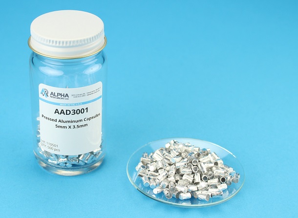 View Aluminum Capsules (H= 5mm, D= 3.5mm)