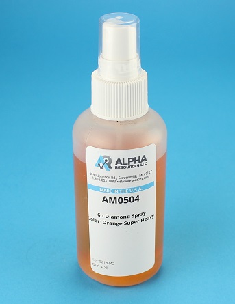View Diamond Spray, 6 Micron, Super Heavy, Orange