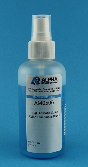 View Diamond Spray, 15 Micron, Super Heavy, Blue
