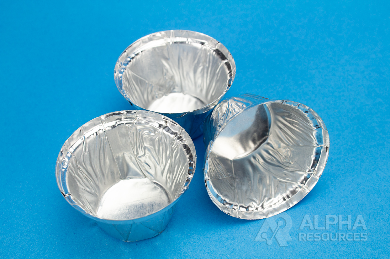 View Aluminum Foil Crucibles, 1.51 in diameter