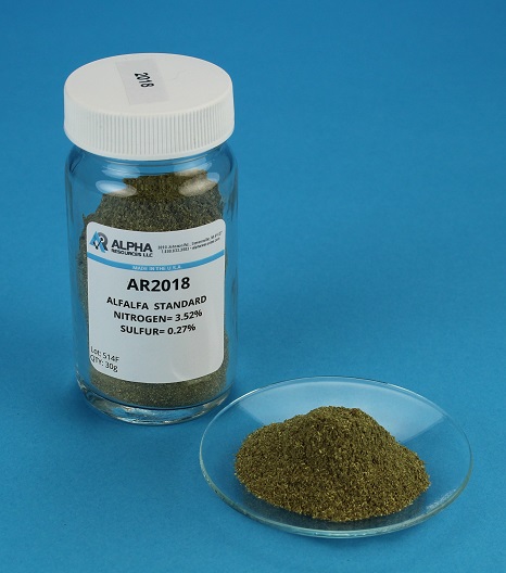View SOLD OUT - Alfalfa Organic Analytical Standard (N=3.52%, S=0.27%)