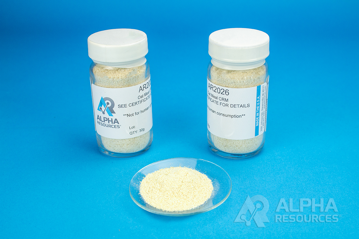 View Oat Meal Organic Analytical Standard (C=46.2%, N=2.14%, S=0.18%)