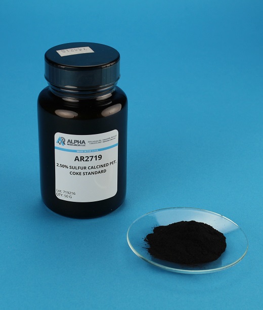 View Sulfur in Green Petroleum Coke CRM (S=2.58%)