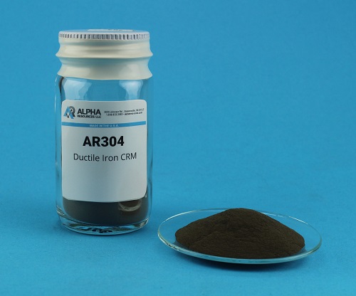 View Carbon and Sulfur in Ductile Iron CRM (C=4.22% S=0.022%)