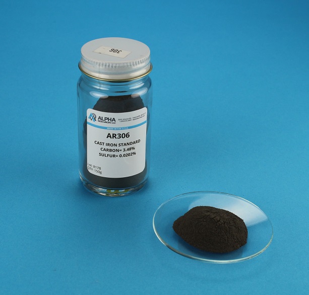 View Carbon and Sulfur in Nodular Iron CRM (C=3.48% S=0.0202%)