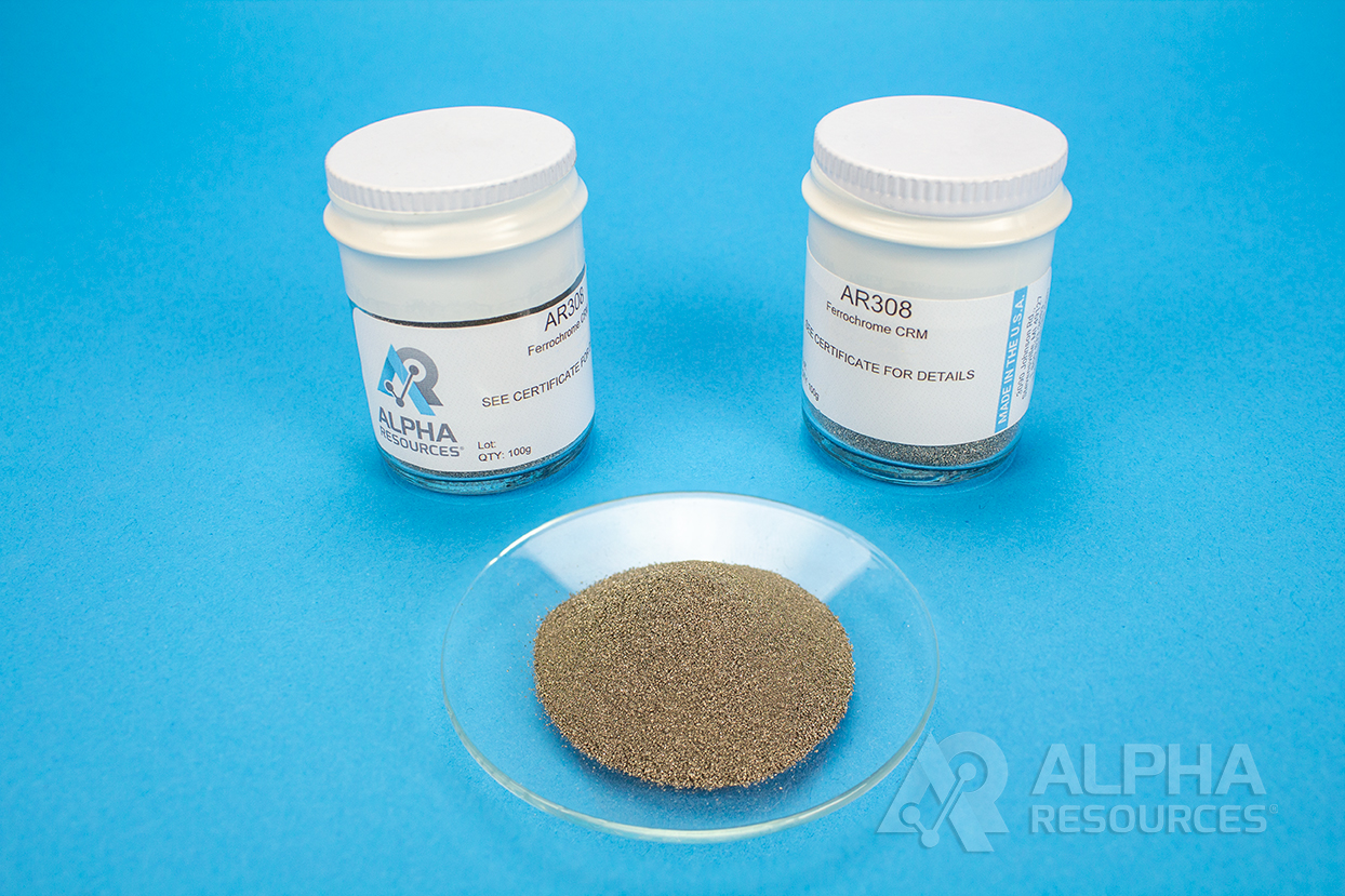 View Carbon and Sulfur in Ferrochrome CRM (C=9.302% S=0.0120%)