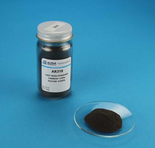 View Carbon and Sulfur in Cast Iron CRM (C=2.95% S=0.042%)