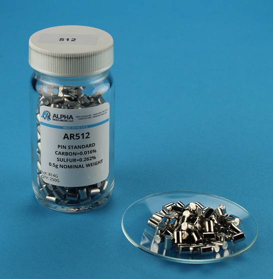 View SOLD OUT - Carbon and Sulfur CRM (C=0.016% S=0.262%) - 0.5g Steel Pin
