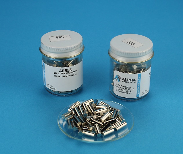 View SOLD OUT - Hydrogen in Steel CRM (H= 0.00067%) - 1g Pin