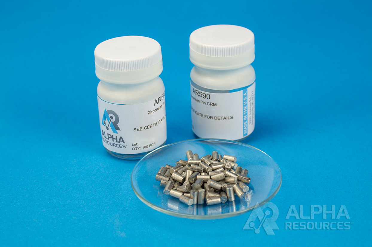 View Hydrogen and Carbon in Zirconium CRM (H= 0.0023%, C= 0.0046%) - 0.25g Pin