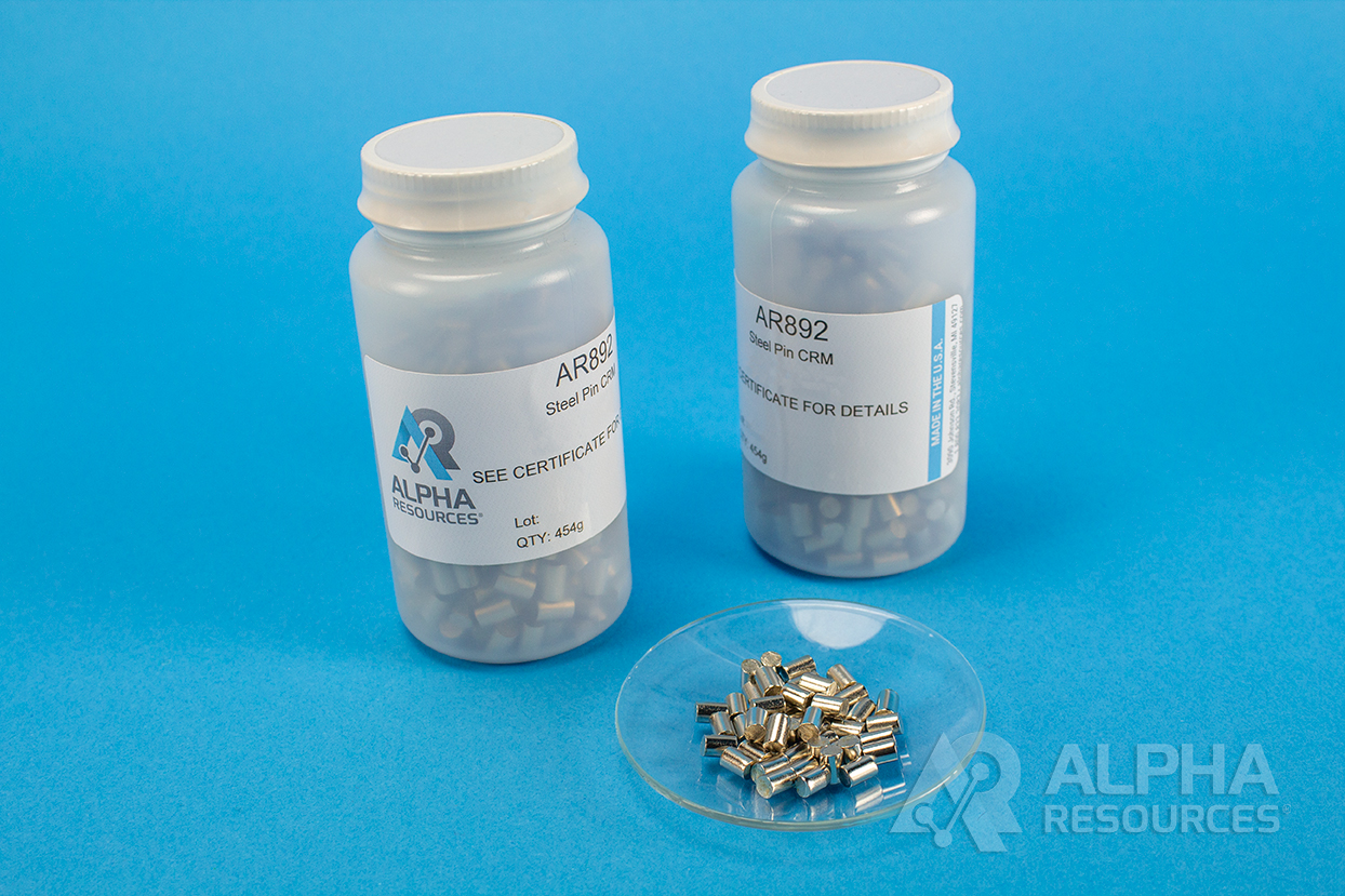 View Carbon and Sulfur CRM (C = 0.00729% S = 0.00208%) - 1g Steel Pin