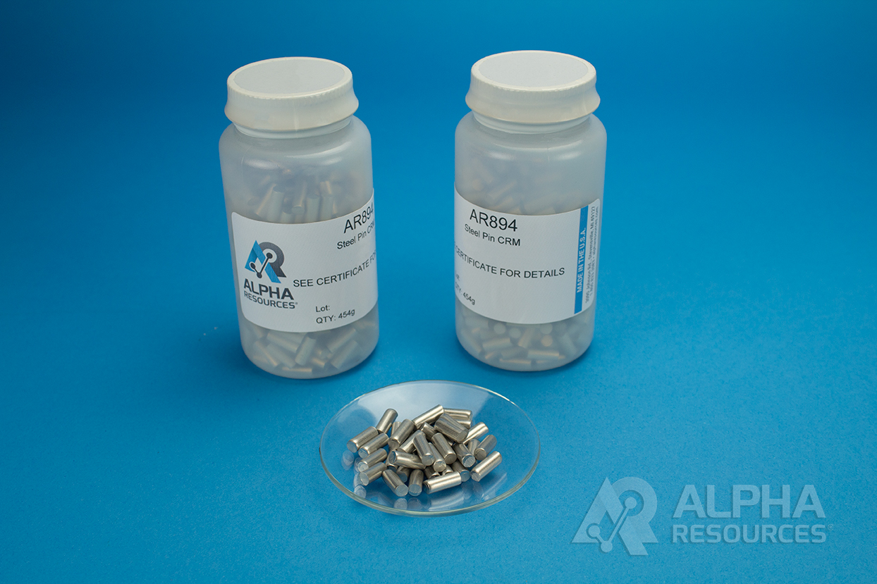 View Carbon and Sulfur CRM (C= 0.568% S= 0.0033%) - 1g Steel Pin