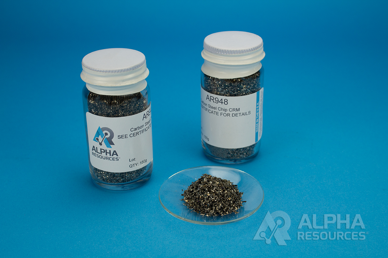 View Carbon, Sulfur and Nitrogen Steel Chip CRM (C= 0.492% S= 0.079% N= 0.0093%)