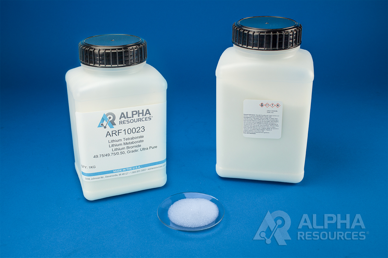 View Lithium Tetraborate/Lithium Metaborate/Lithium Bromide 49.75/49.75/0.50: High Density, Grade Ultra Pure