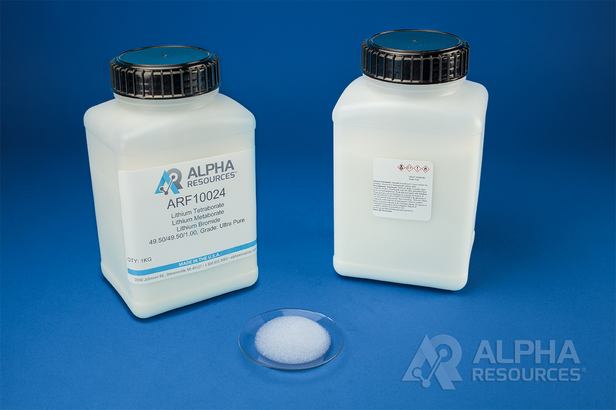 View Lithium Tetraborate/Lithium Metaborate/Lithium Bromide 49.50/49.50/1.00: High Density, Grade Ultra Pure