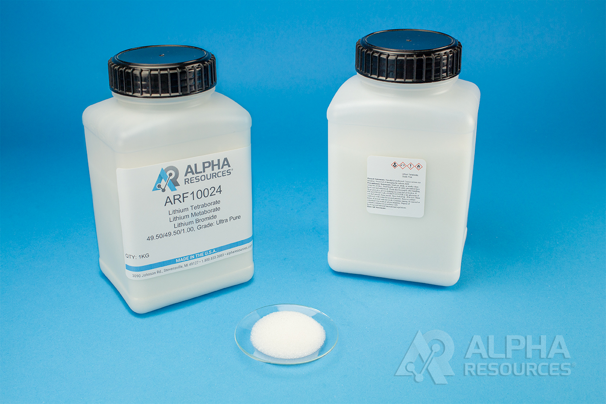 View Lithium Tetraborate/Lithium Metaborate/Lithium Bromide 49.50/49.50/1.00: High Density, Grade Ultra Pure