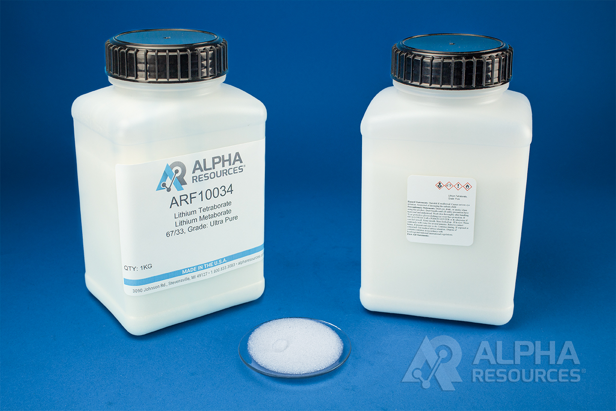 View Lithium Tetraborate/Lithium Metaborate 67/33: High Density, Grade Ultra Pure
