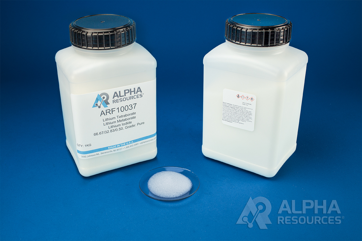View Lithium Tetraborate/Lithium Metaborate/Lithium Iodide 66.67/32.83/0.50: High Density, Grade Pure