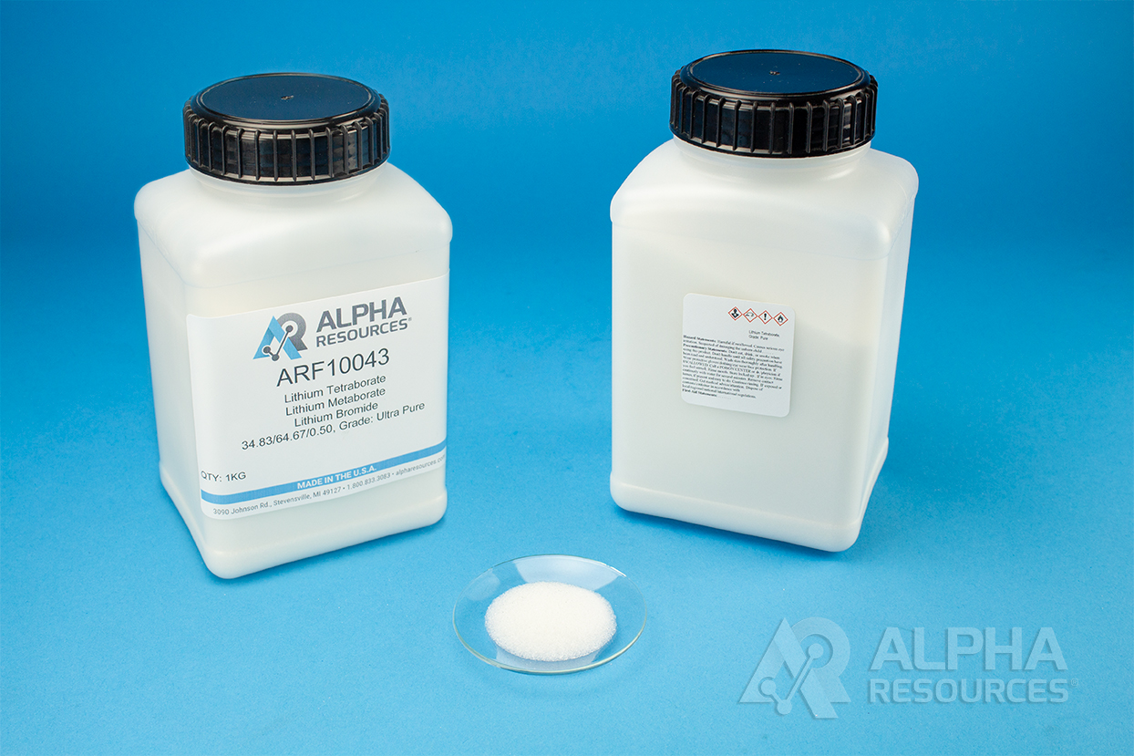 View Lithium Tetraborate/Lithium Metaborate/Lithium Bromide 34.83/64.67/0.50: High Density, Grade Ultra Pure